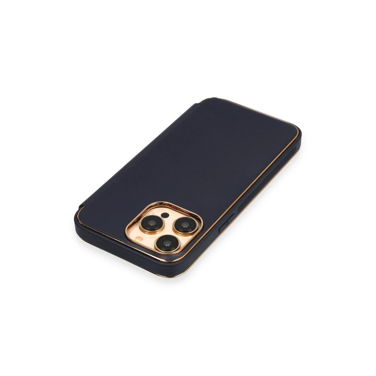 Apple iPhone 14 Pro Kılıf Dolpin Kapaklı - Lacivert