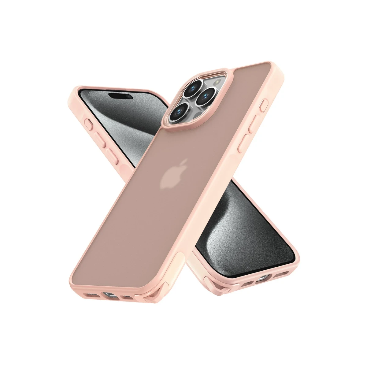 Apple iPhone 14 Pro Kılıf Elegant Kapak - Pudra