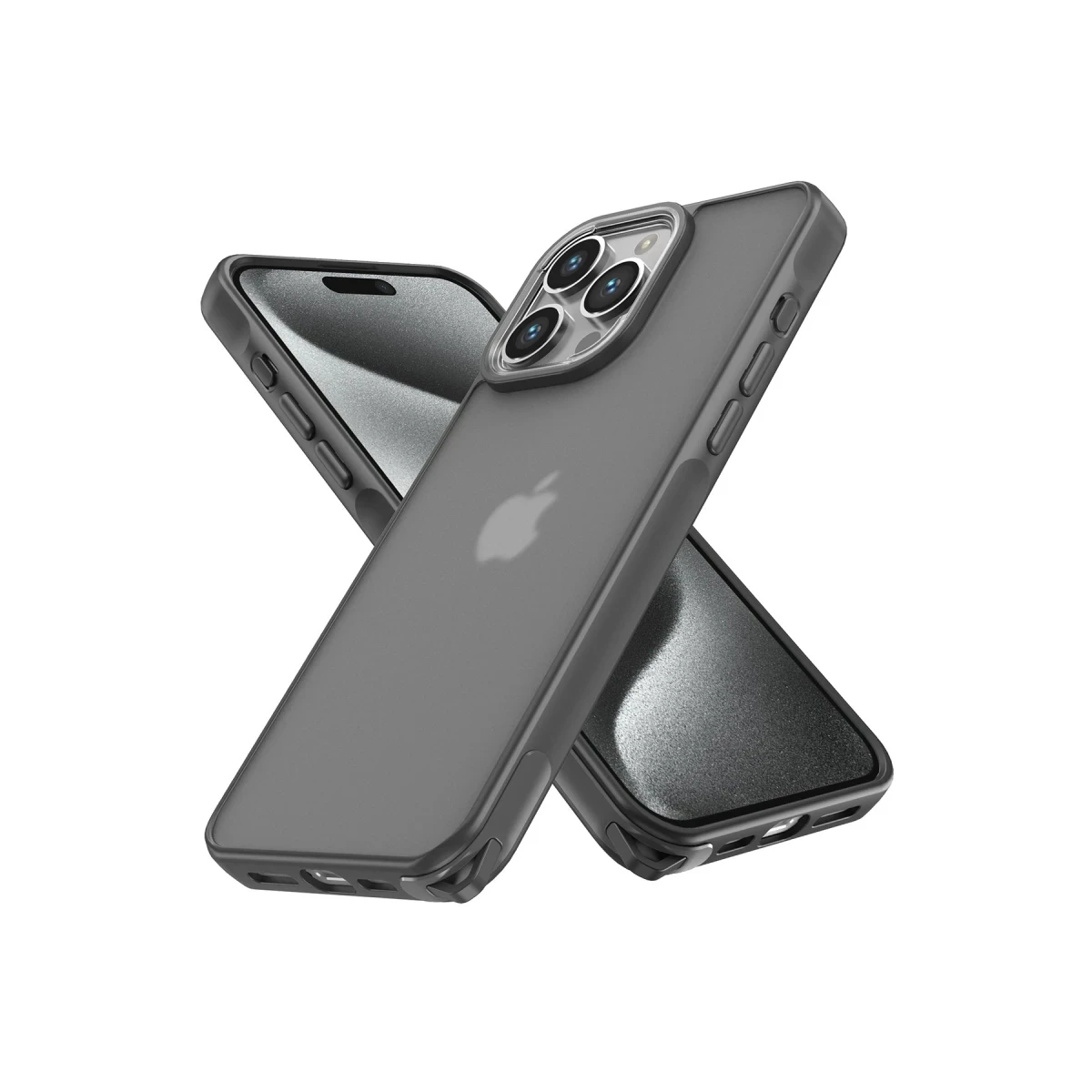 Apple iPhone 14 Pro Kılıf Elegant Kapak - Titan Gri
