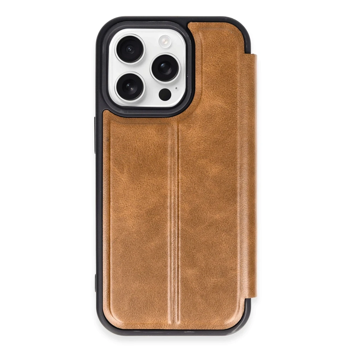 Apple iPhone 14 Pro Kılıf Flip Cover - Taba