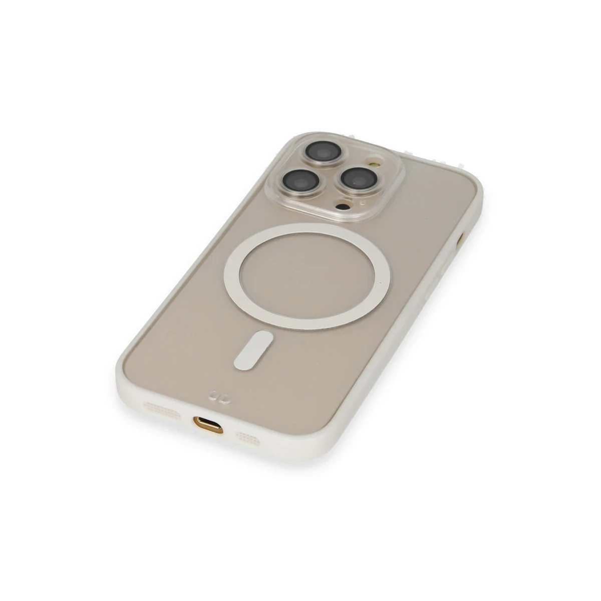 Apple iPhone 14 Pro Kılıf Grand Magneticsafe Kapak - Beyaz
