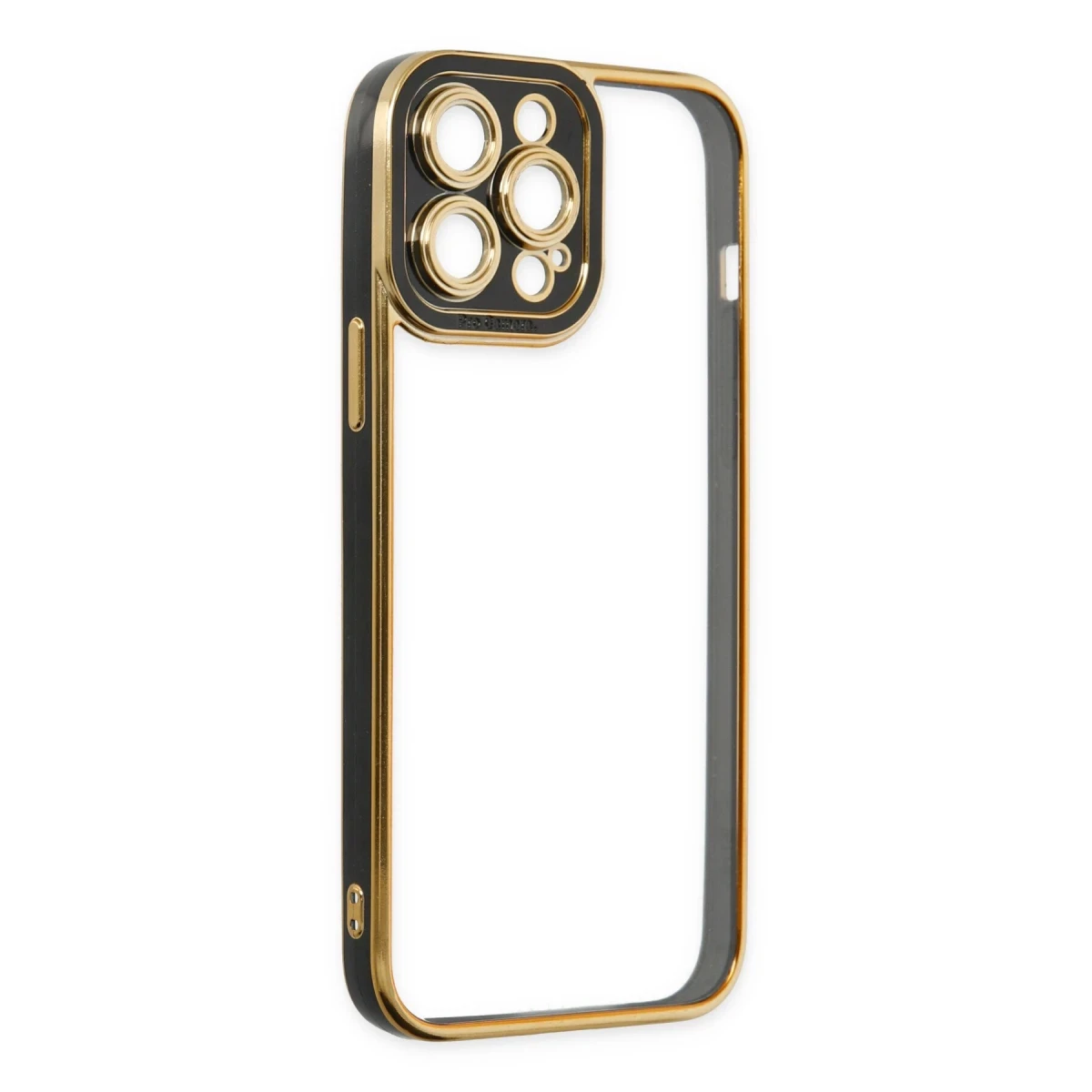 Apple iPhone 14 Pro Kılıf Liva Lens Silikon - Siyah