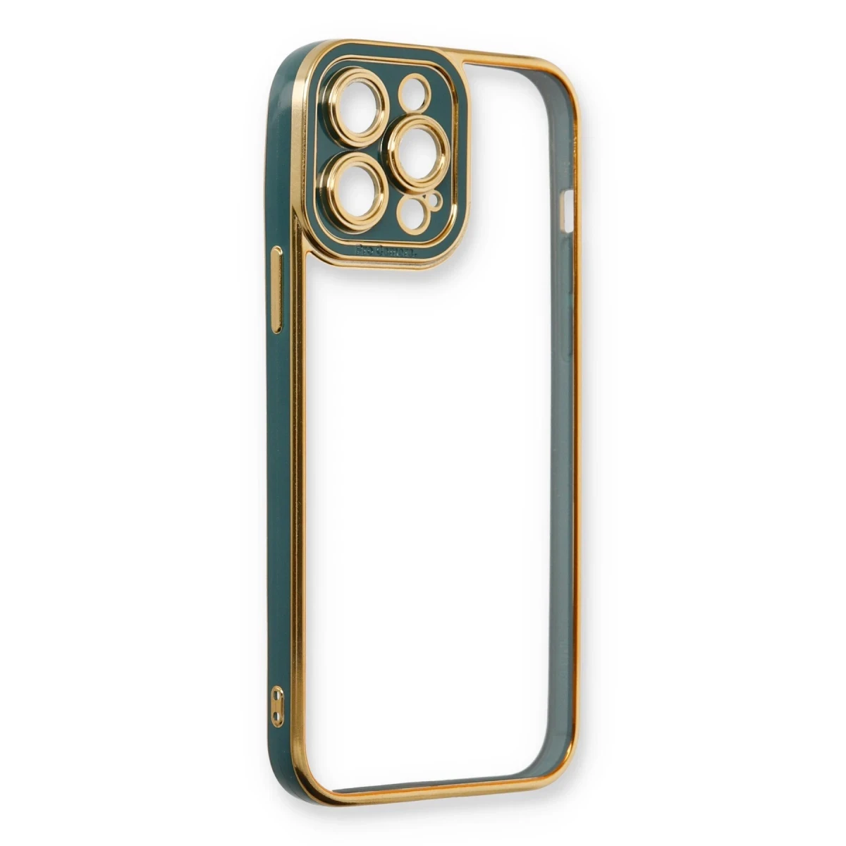 Apple iPhone 14 Pro Kılıf Liva Lens Silikon - Yeşil