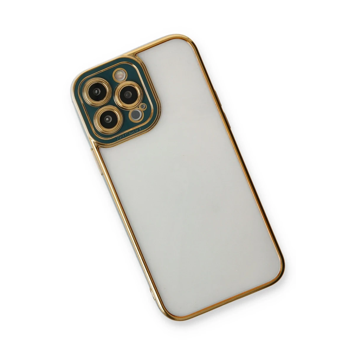 Apple iPhone 14 Pro Kılıf Liva Lens Silikon - Yeşil