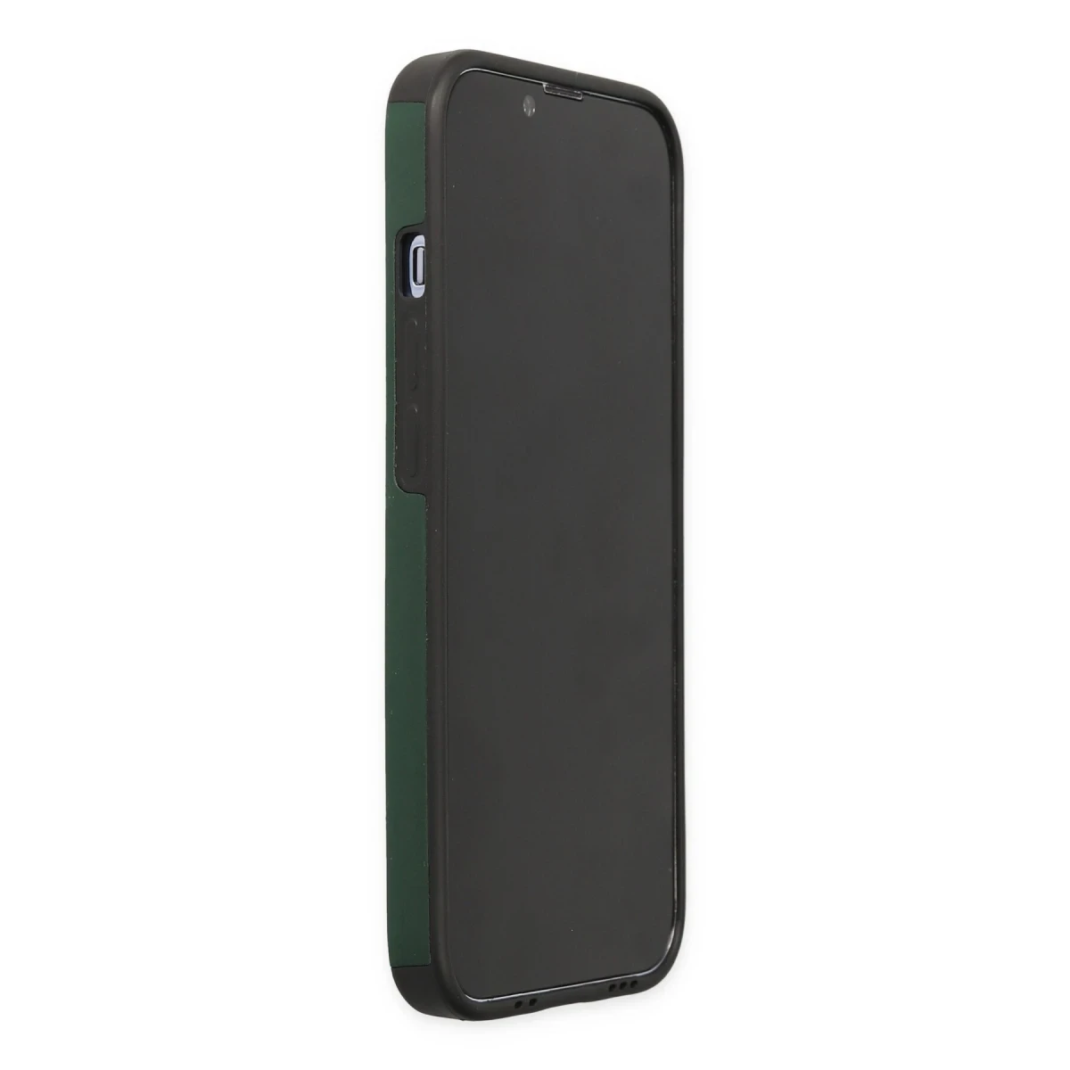 Apple iPhone 14 Pro Kılıf Mega Standlı Silikon - Yeşil