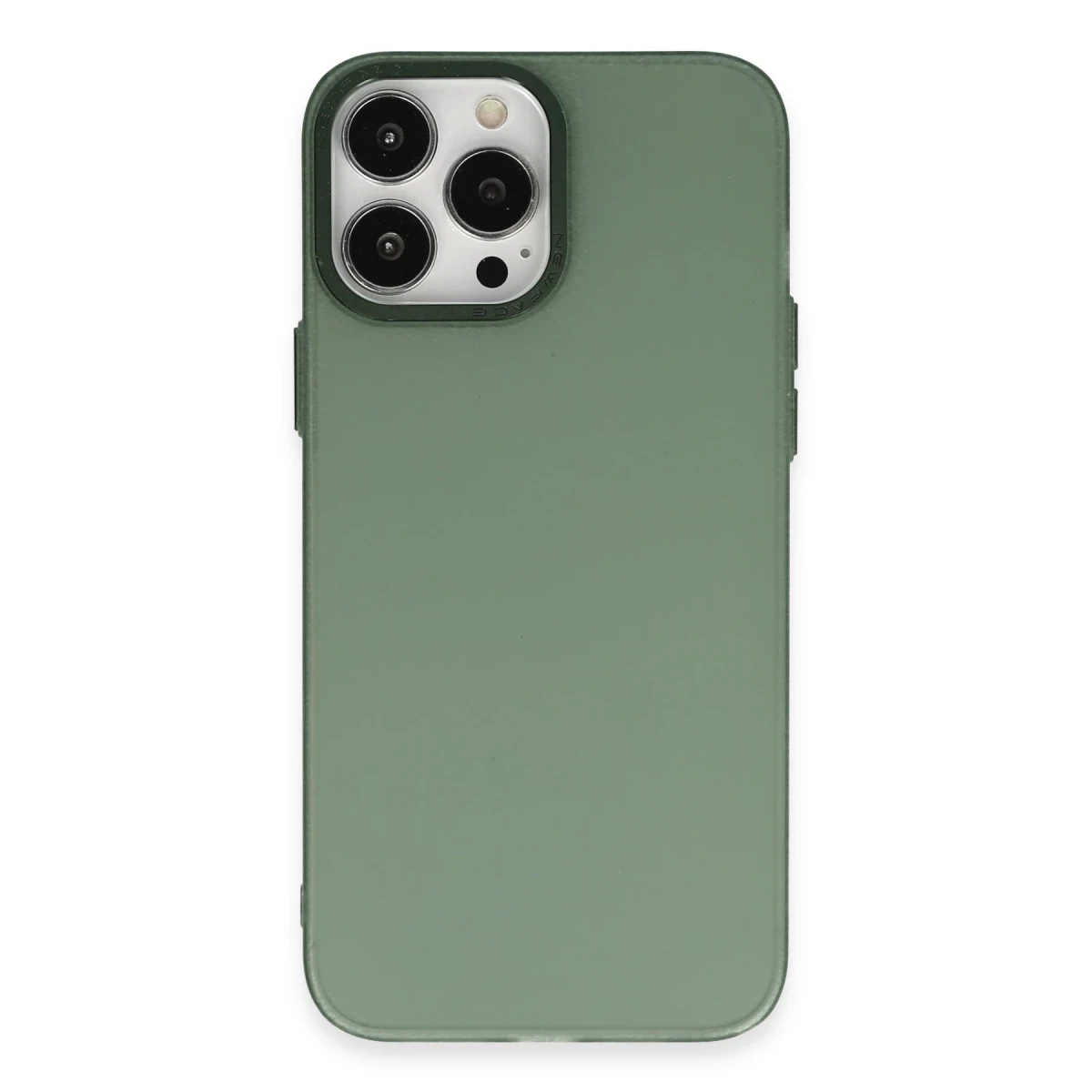 Apple iPhone 14 Pro Kılıf Modos Metal Kapak - Koyu Yeşil