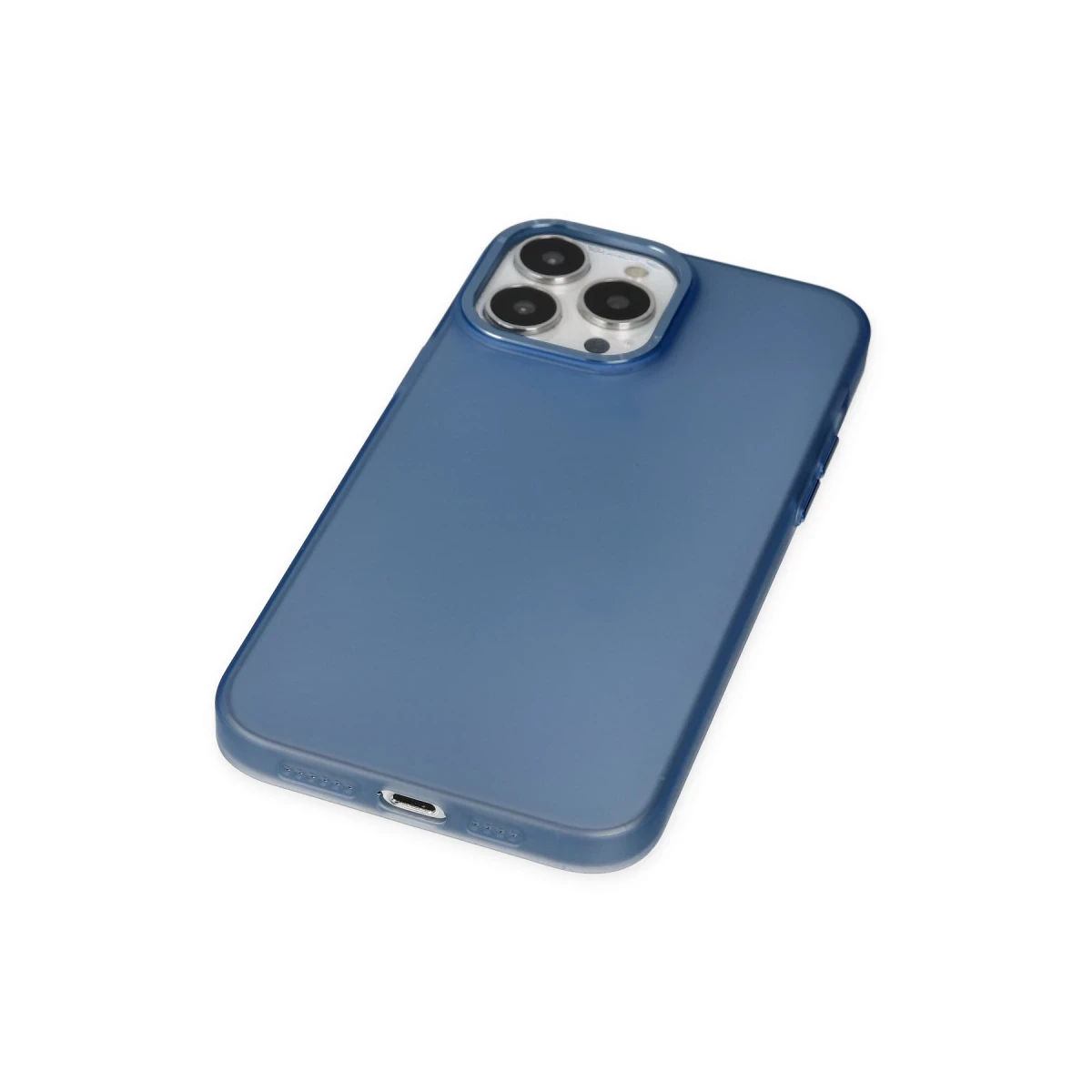 Apple iPhone 14 Pro Kılıf Modos Metal Kapak - Lacivert