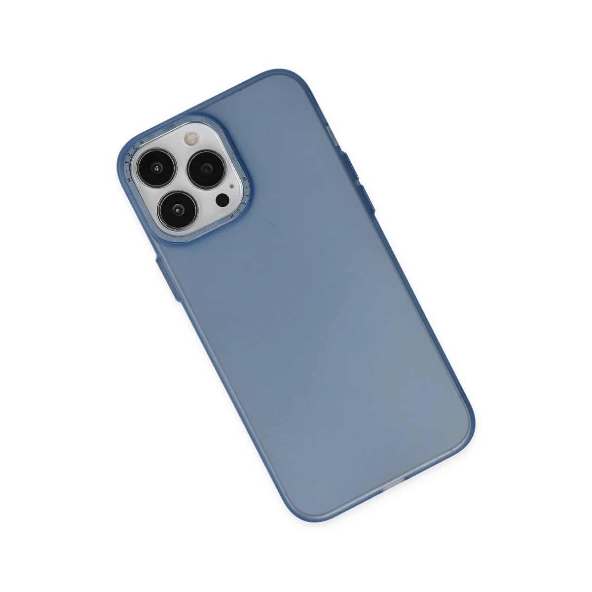 Apple iPhone 14 Pro Kılıf Modos Metal Kapak - Lacivert