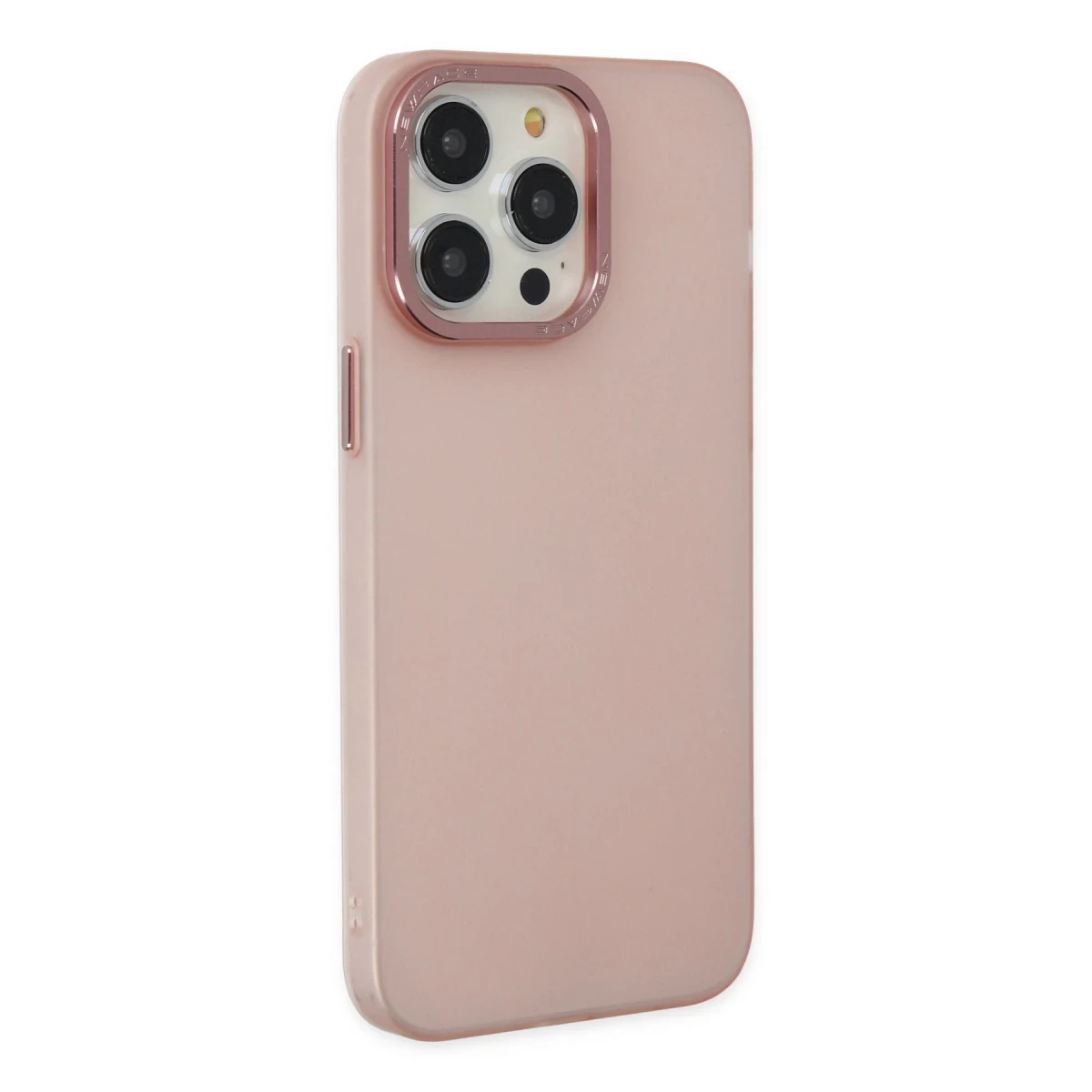 Apple iPhone 14 Pro Kılıf Modos Metal Kapak - Pembe