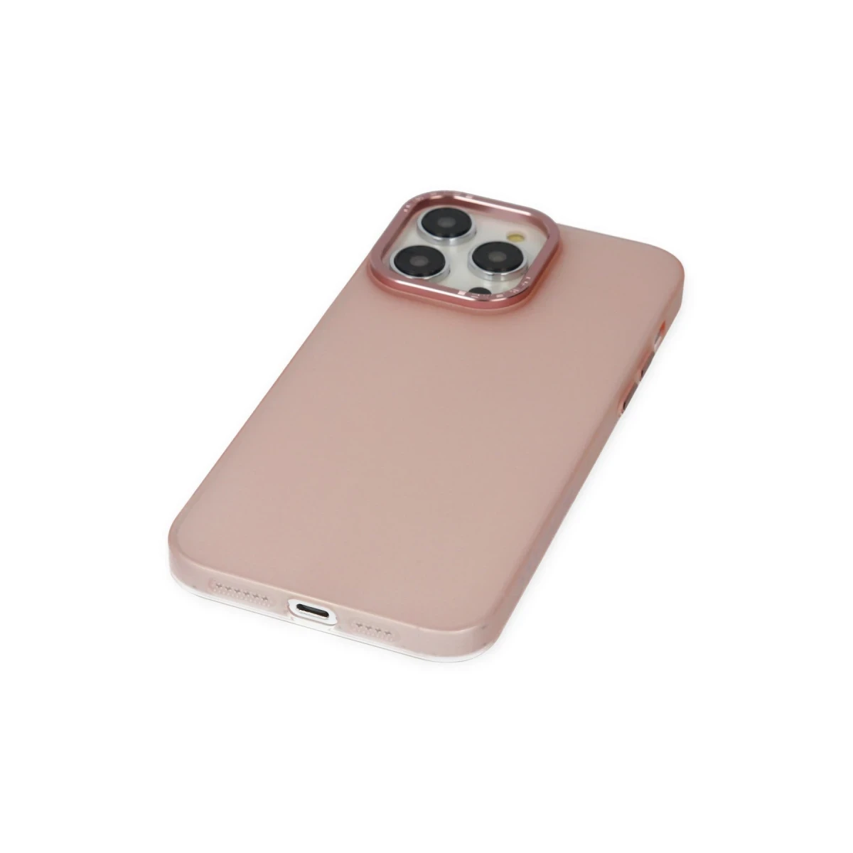 Apple iPhone 14 Pro Kılıf Modos Metal Kapak - Pembe
