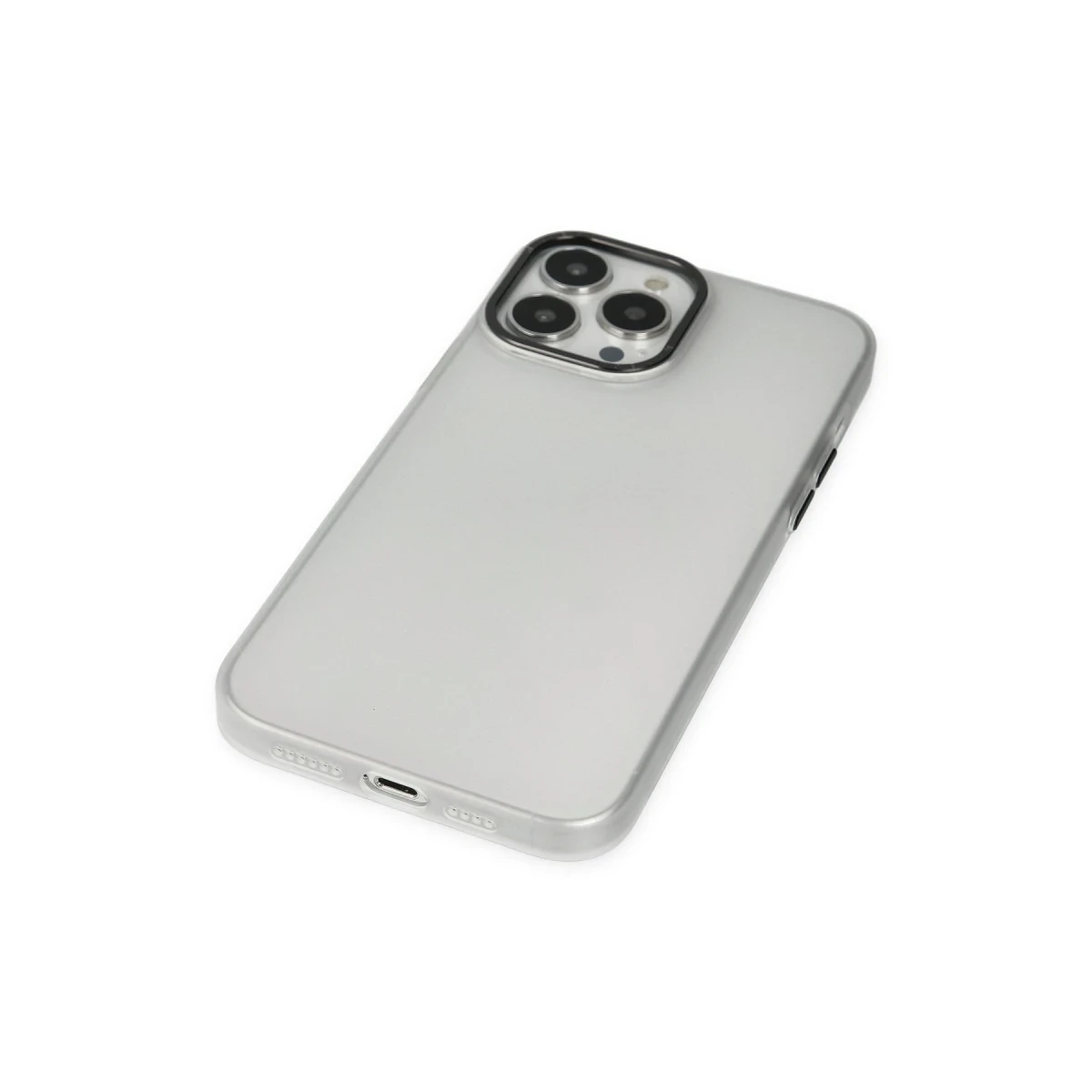 Apple iPhone 14 Pro Kılıf Modos Metal Kapak - Şeffaf