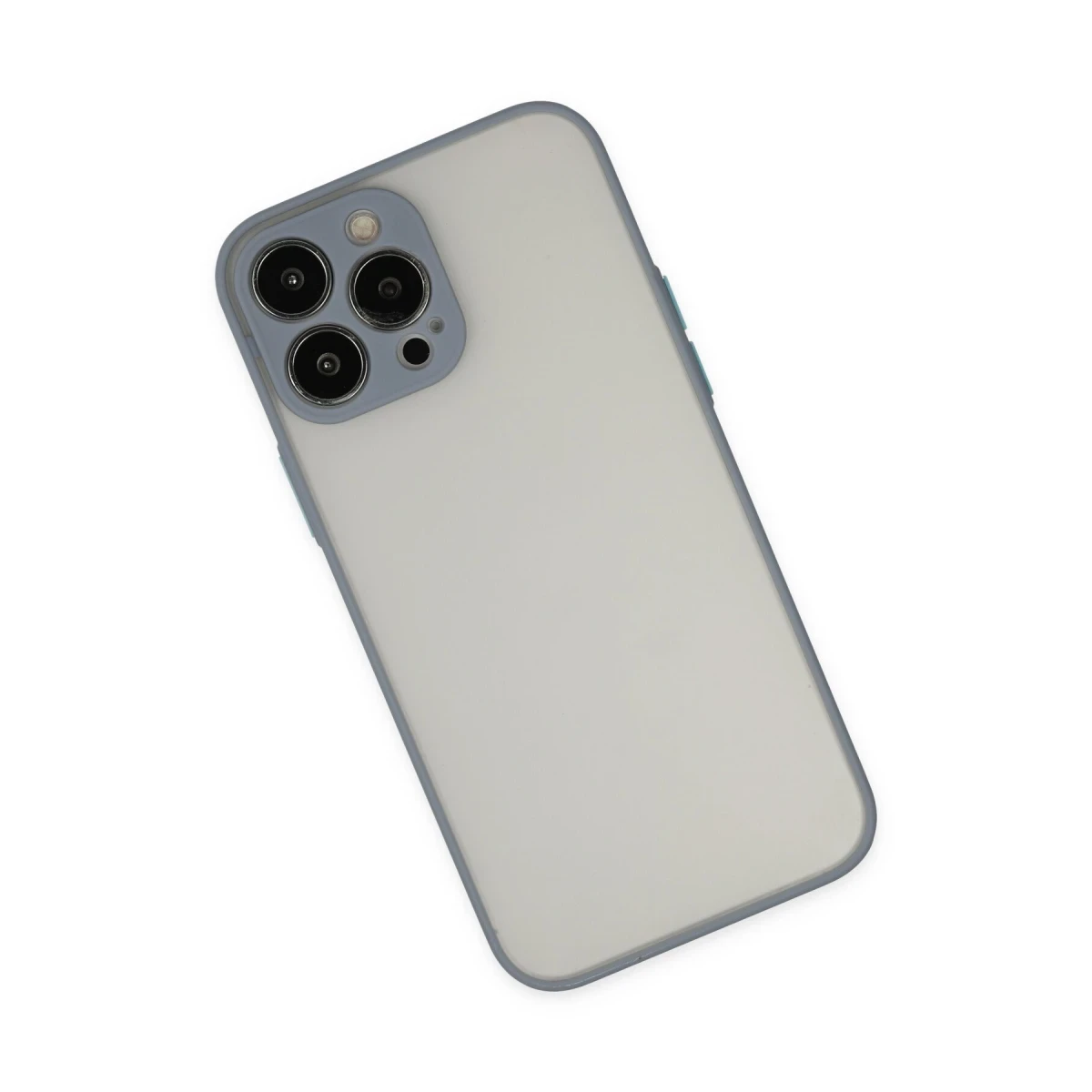 Apple iPhone 14 Pro Kılıf Montreal Silikon Kapak - Gri