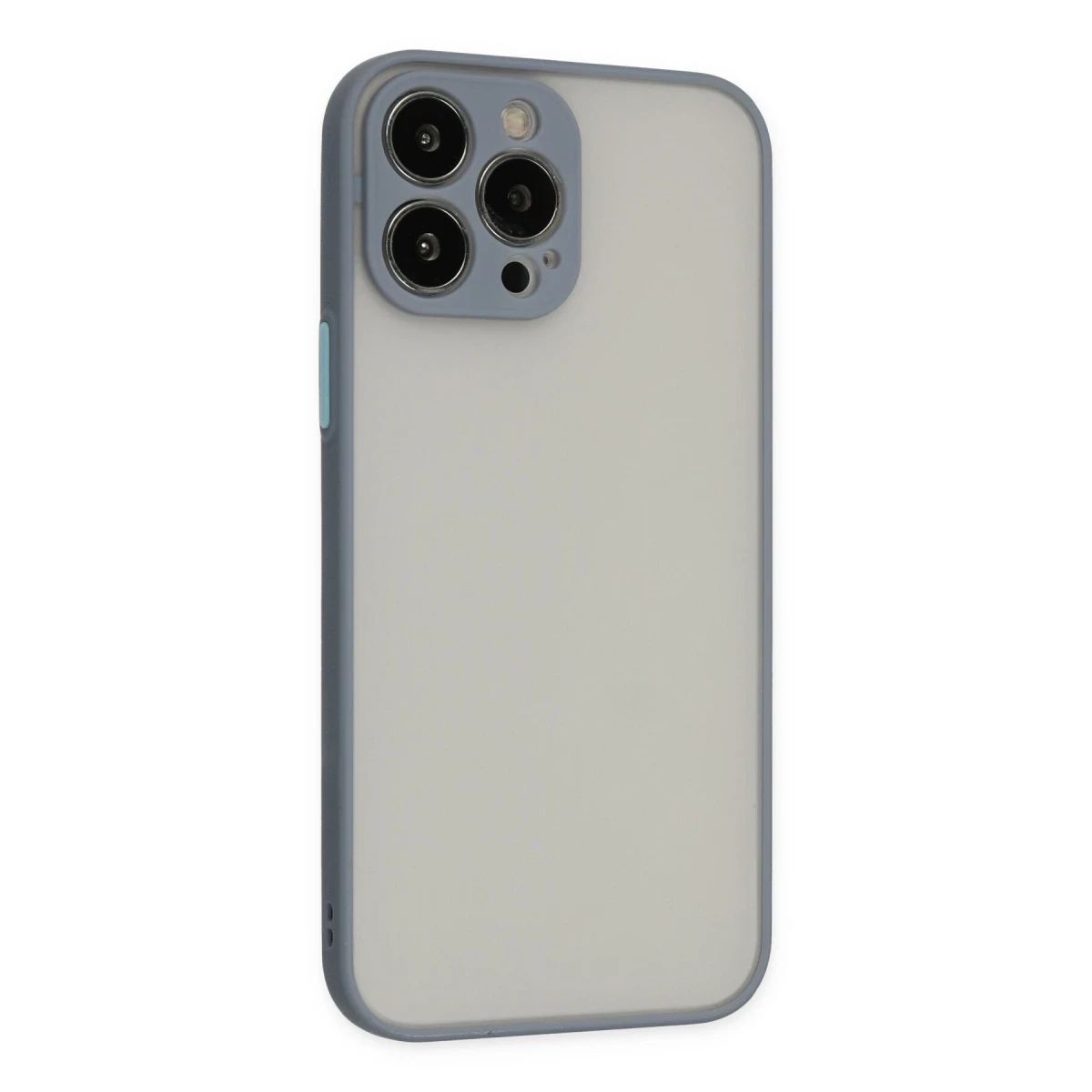 Apple iPhone 14 Pro Kılıf Montreal Silikon Kapak - Gri
