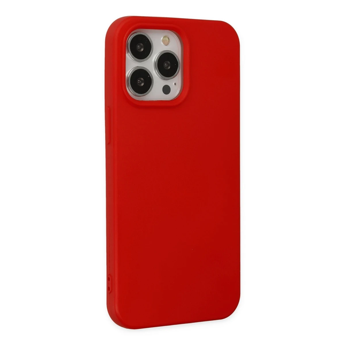 Apple iPhone 14 Pro Kılıf Nano içi Kadife Silikon - Kırmızı