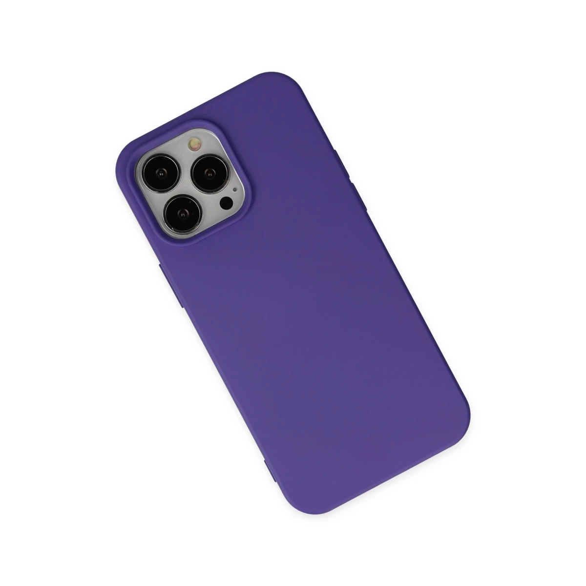 Apple iPhone 14 Pro Kılıf Nano içi Kadife Silikon - Mor