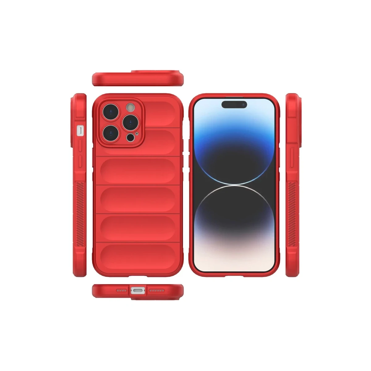 Apple iPhone 14 Pro Kılıf Optimum Silikon - Kırmızı