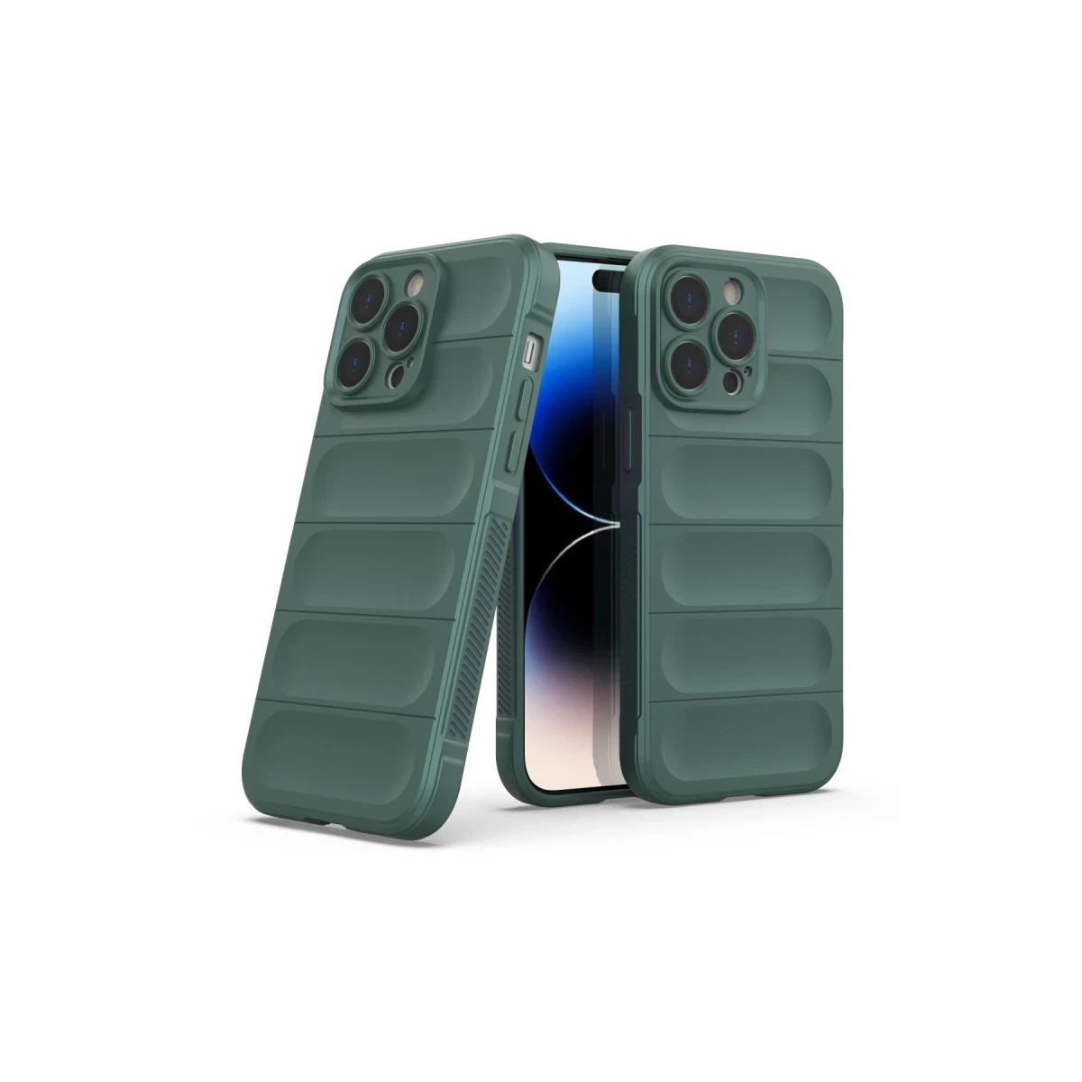 Apple iPhone 14 Pro Kılıf Optimum Silikon - Koyu Yeşil