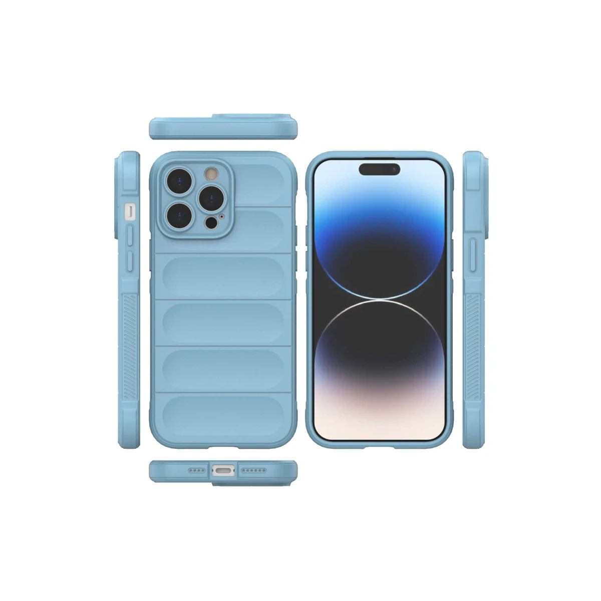 Apple iPhone 14 Pro Kılıf Optimum Silikon - Sky Blue