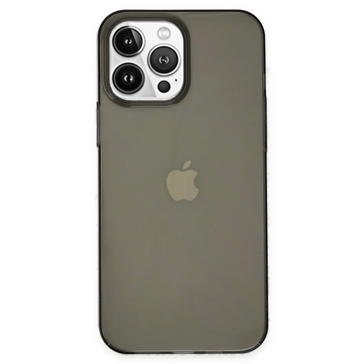 Apple iPhone 14 Pro Kılıf Pc Sert Şeffaf Kapak - Siyah
