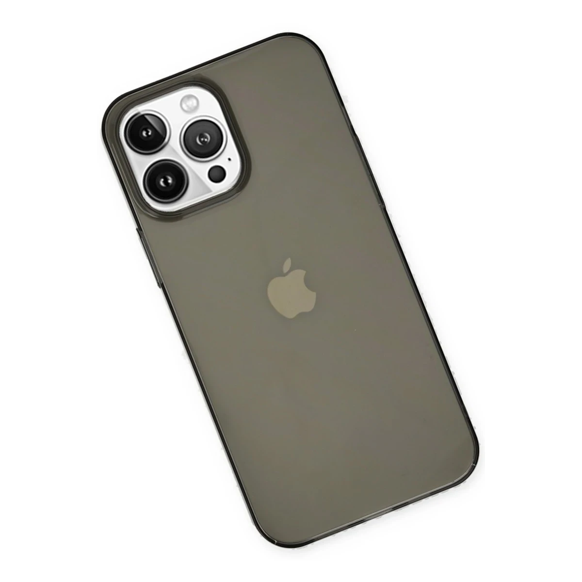 Apple iPhone 14 Pro Kılıf Pc Sert Şeffaf Kapak - Siyah