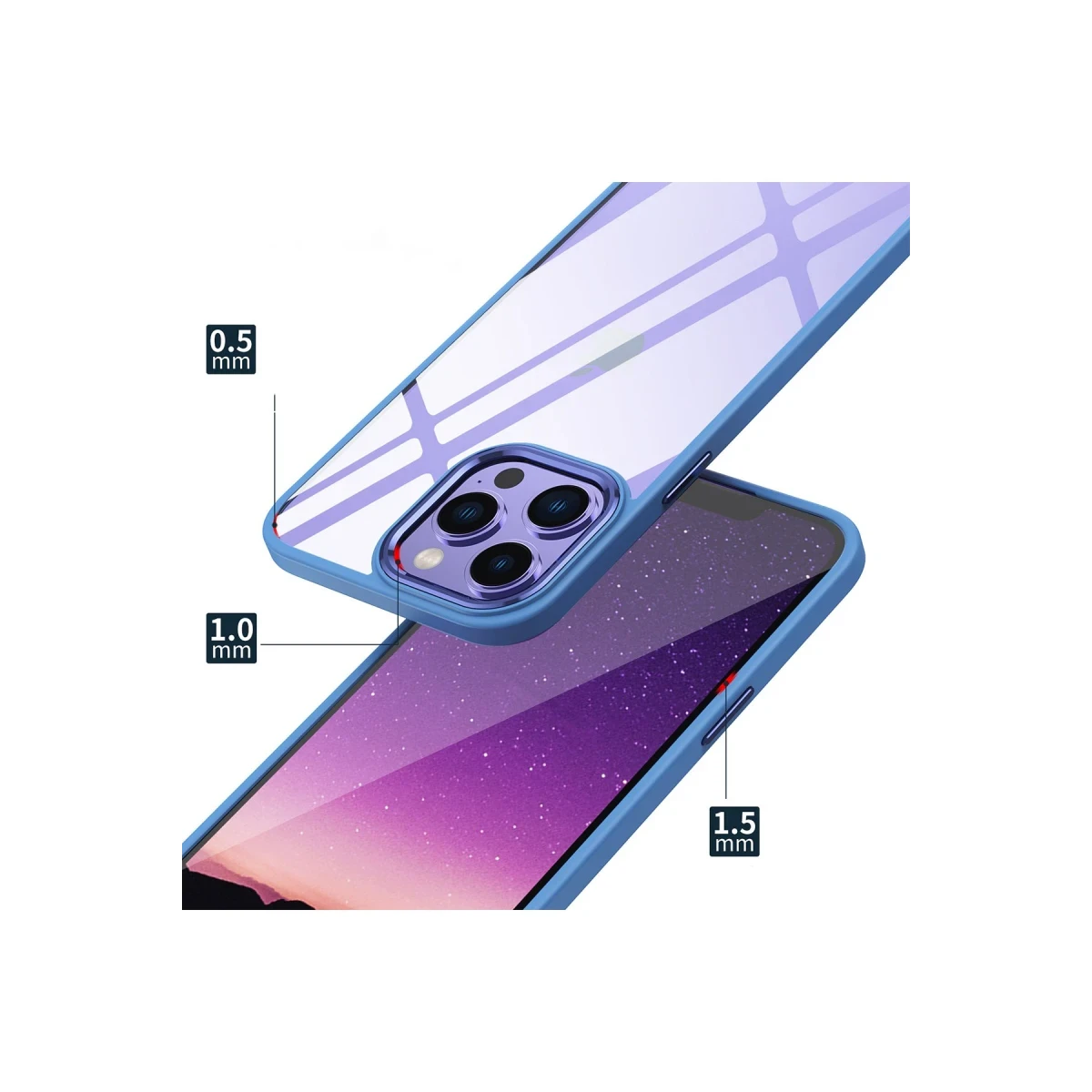 Apple iPhone 14 Pro Kılıf Power Silikon - Lila