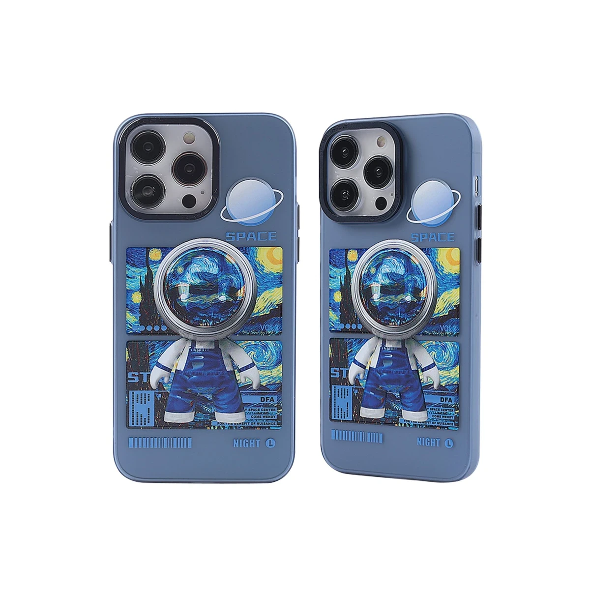 Apple iPhone 14 Pro Kılıf Prada Desenli Kapak - Prada Mavi - 1