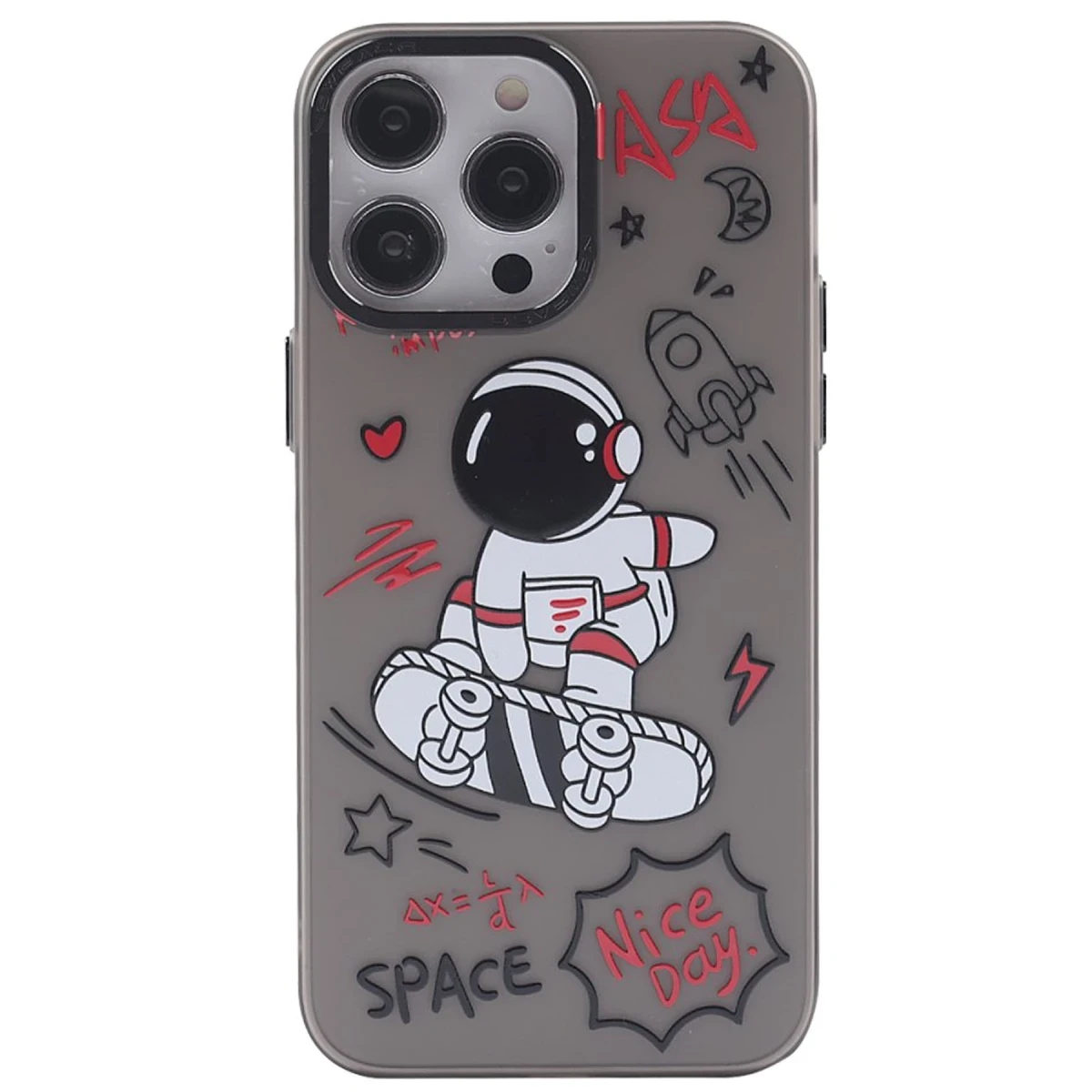 Apple iPhone 14 Pro Kılıf Prada Desenli Kapak - Prada Siyah - 1