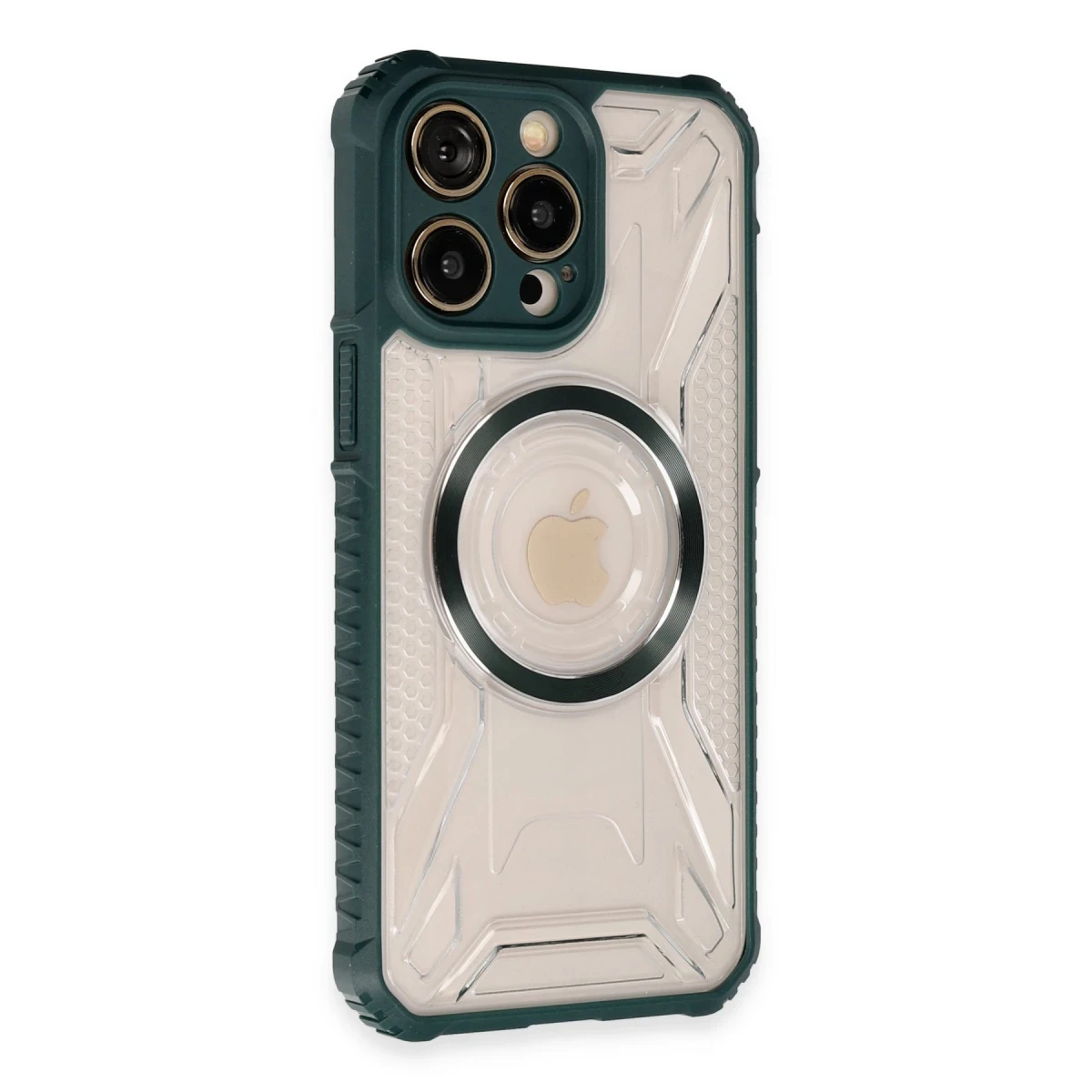 Apple iPhone 14 Pro Kılıf Prag Magneticsafe Kapak - Koyu Yeşil