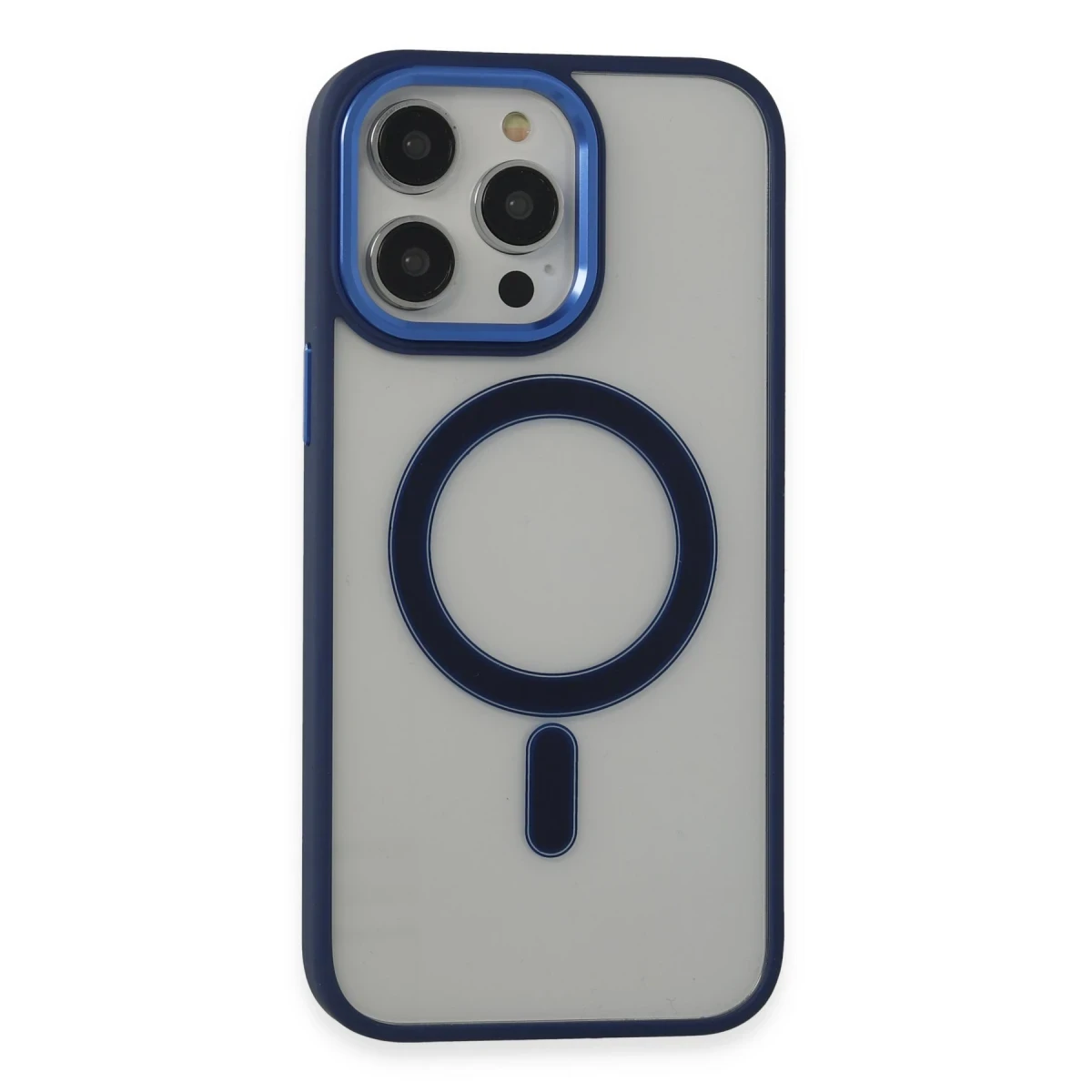 Apple iPhone 14 Pro Kılıf Room Magneticsafe Silikon - Lacivert