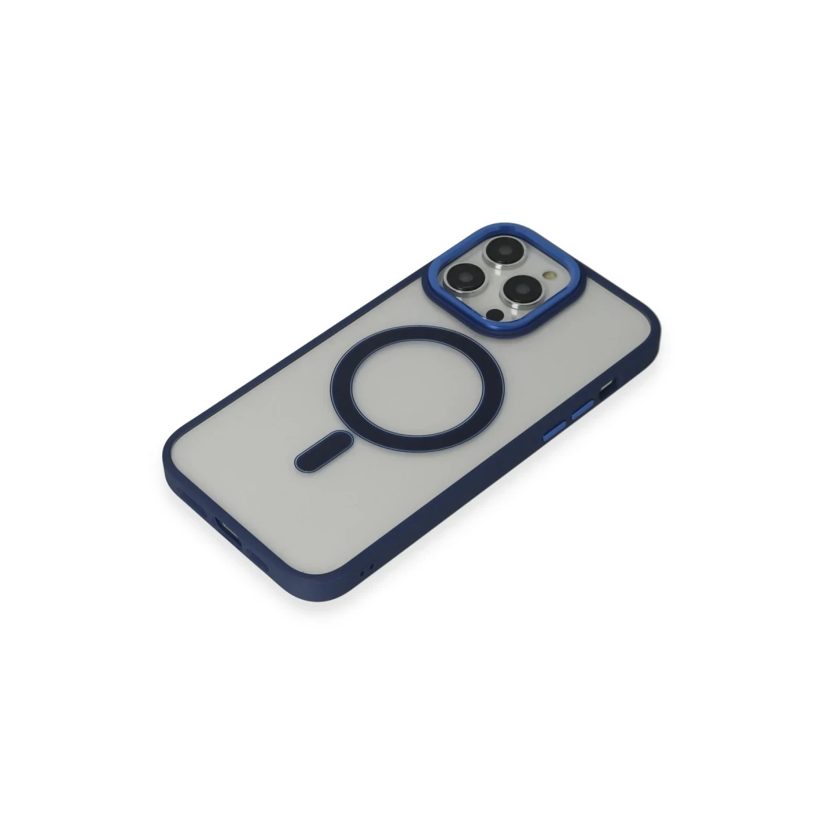Apple iPhone 14 Pro Kılıf Room Magneticsafe Silikon - Lacivert