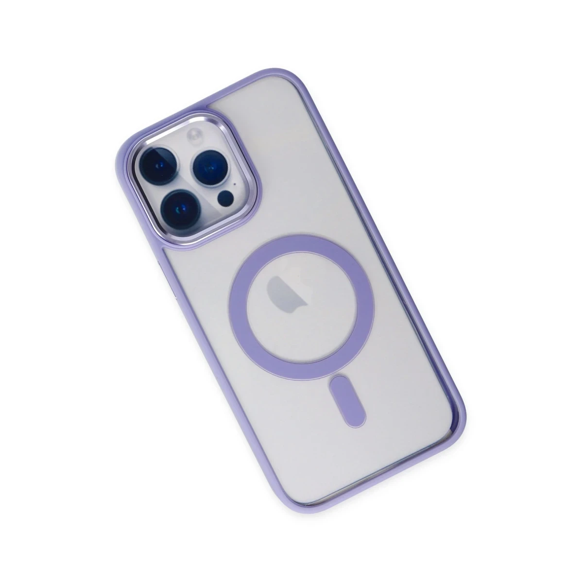 Apple iPhone 14 Pro Kılıf Room Magneticsafe Silikon - Lila