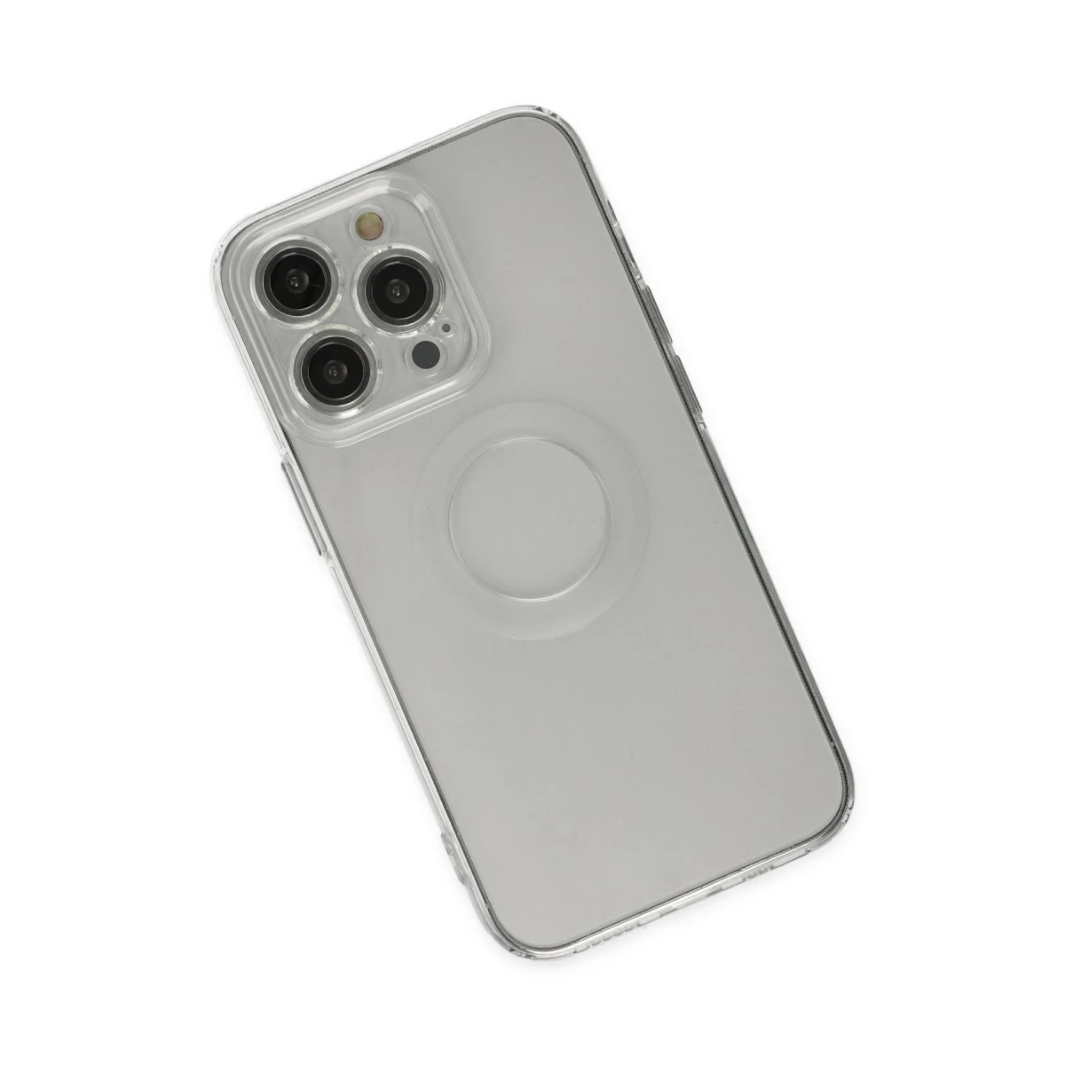 Apple iPhone 14 Pro Kılıf Santa Lens Silikon - Şeffaf