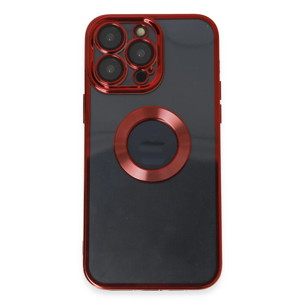 Apple iPhone 14 Pro Kılıf Slot Silikon - Kırmızı
