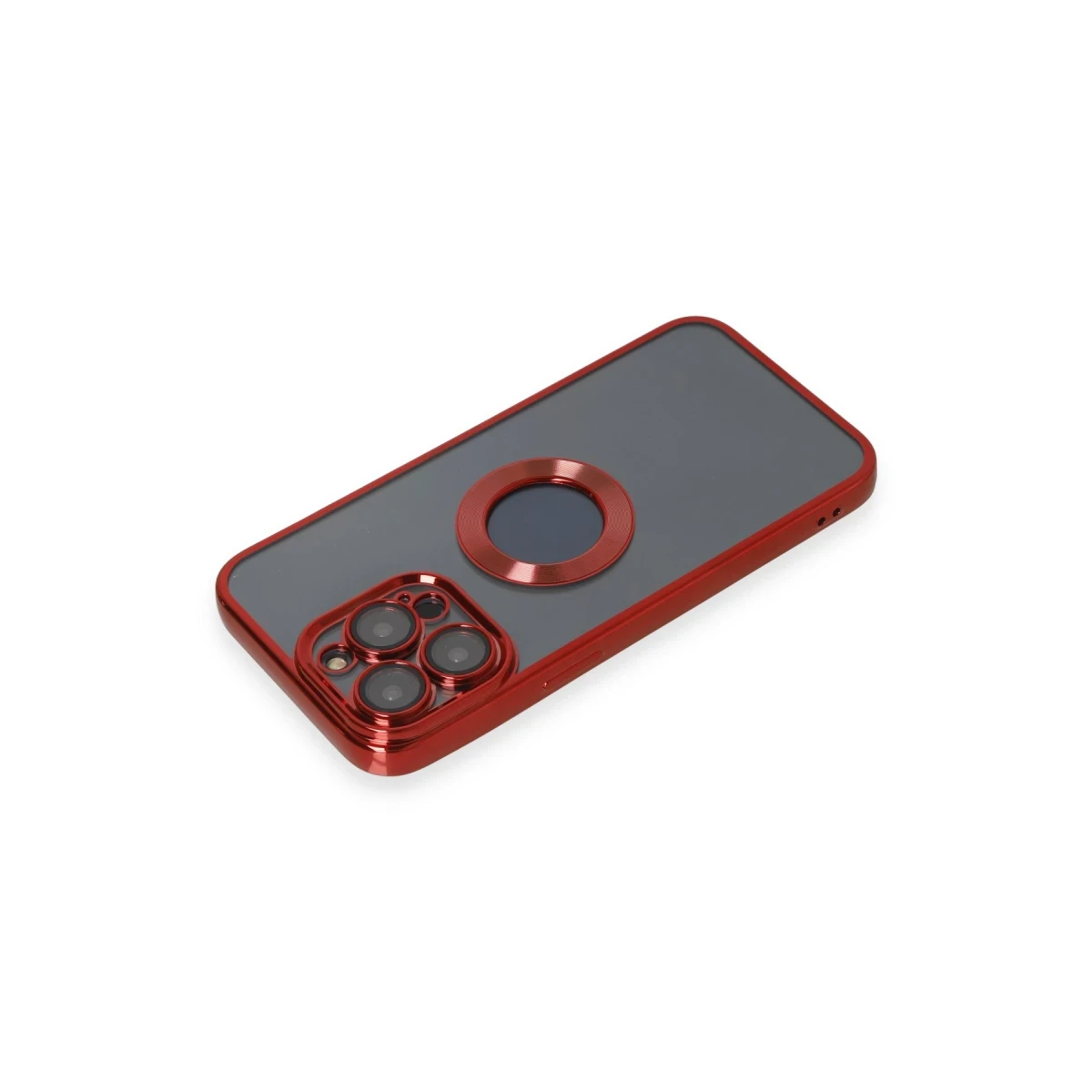 Apple iPhone 14 Pro Kılıf Slot Silikon - Kırmızı