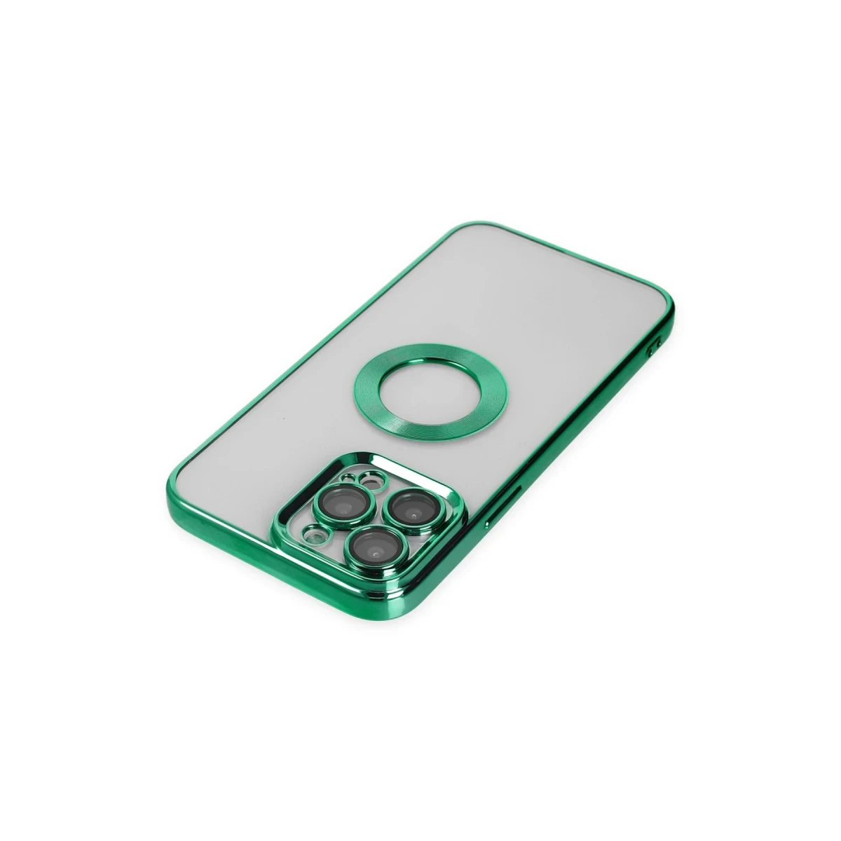 Apple iPhone 14 Pro Kılıf Slot Silikon - Köknar Yeşili