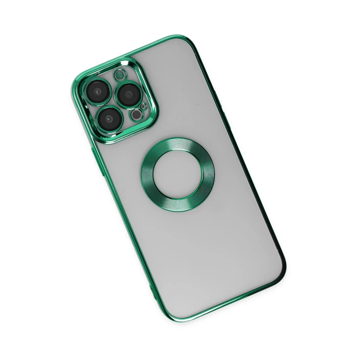 Apple iPhone 14 Pro Kılıf Slot Silikon - Köknar Yeşili