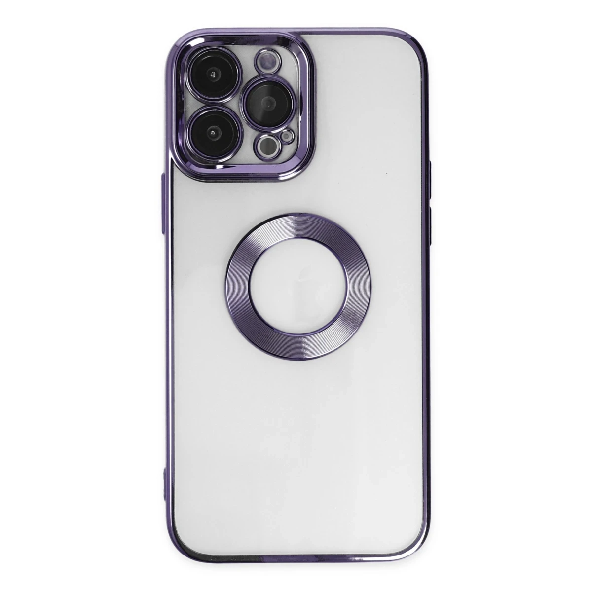 Apple iPhone 14 Pro Kılıf Slot Silikon - Mor