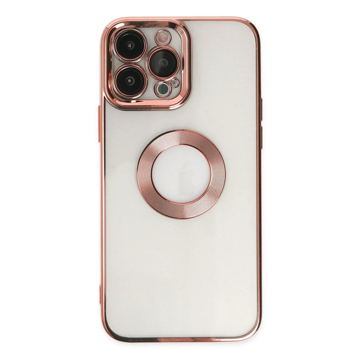 Apple iPhone 14 Pro Kılıf Slot Silikon - Rose Gold