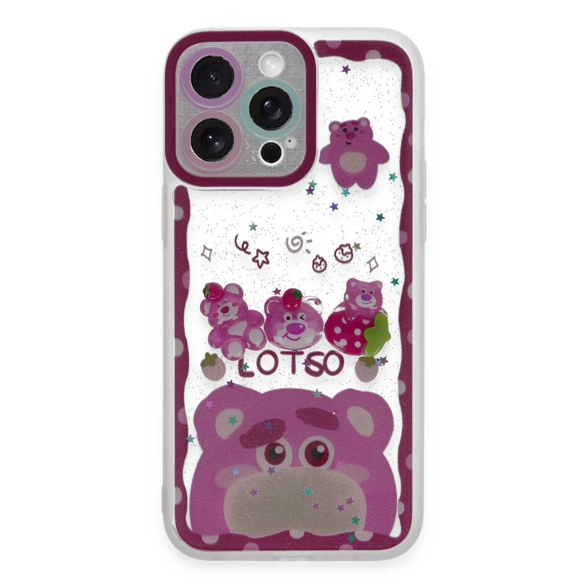 Apple iPhone 14 Pro Kılıf Sweet Desenli Silikon Kapak - Pembe