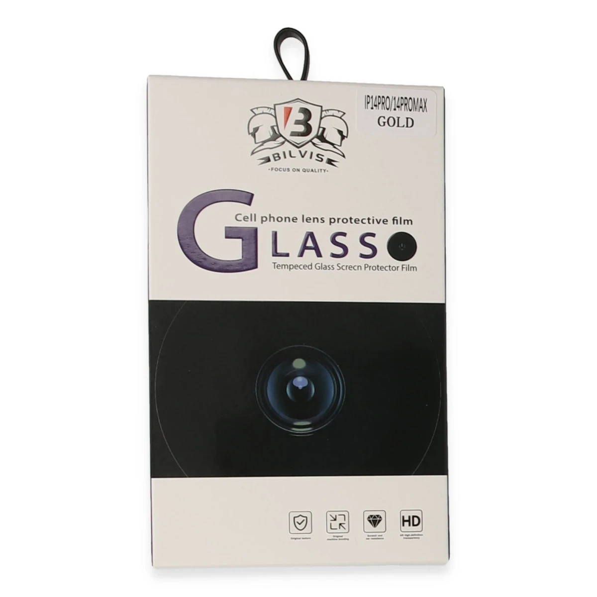 Apple iPhone 14 Pro Max Bilvis Titan Kamera Lens - Gold
