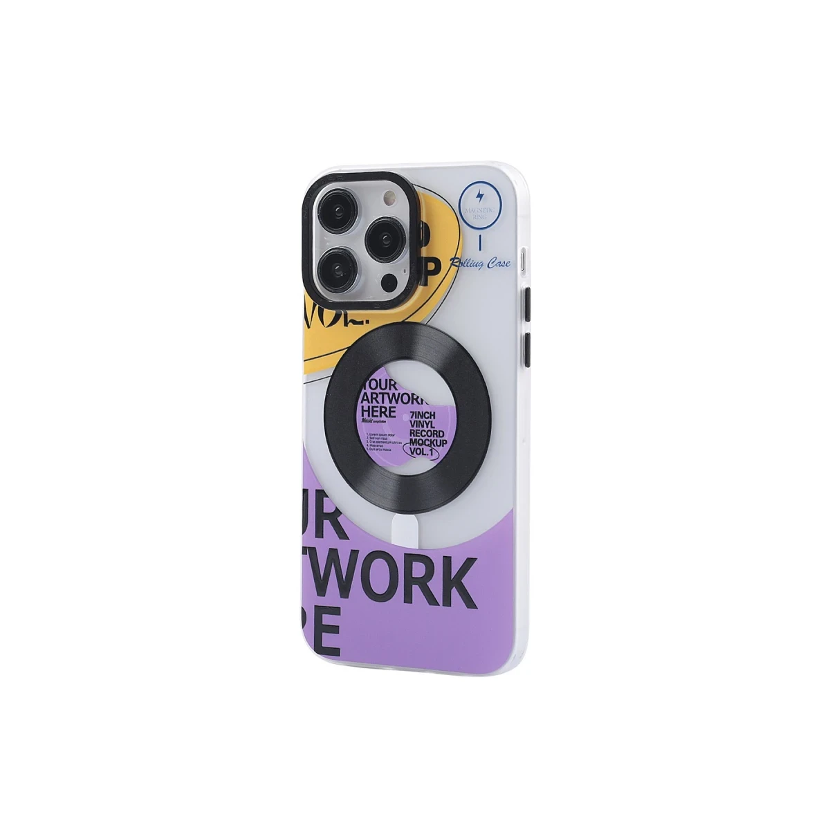 Apple iPhone 14 Pro Max Kılıf Apollo Magneticsafe Desenli Kapak - Apollo Şeffaf - 6