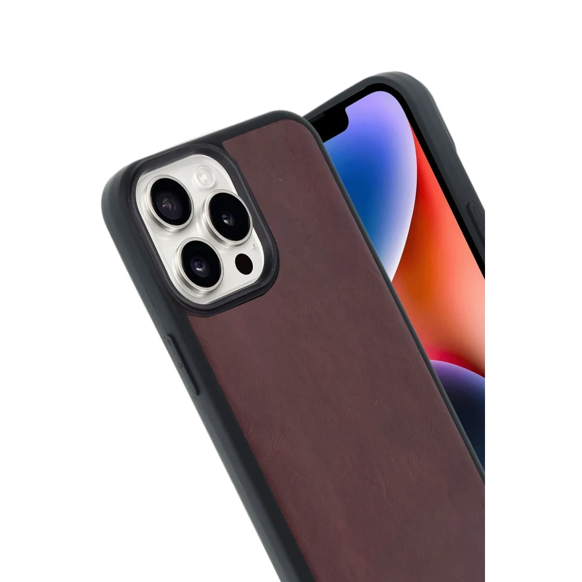 Apple iPhone 14 Pro Max Kılıf Aras Deri Kapak - Bordo