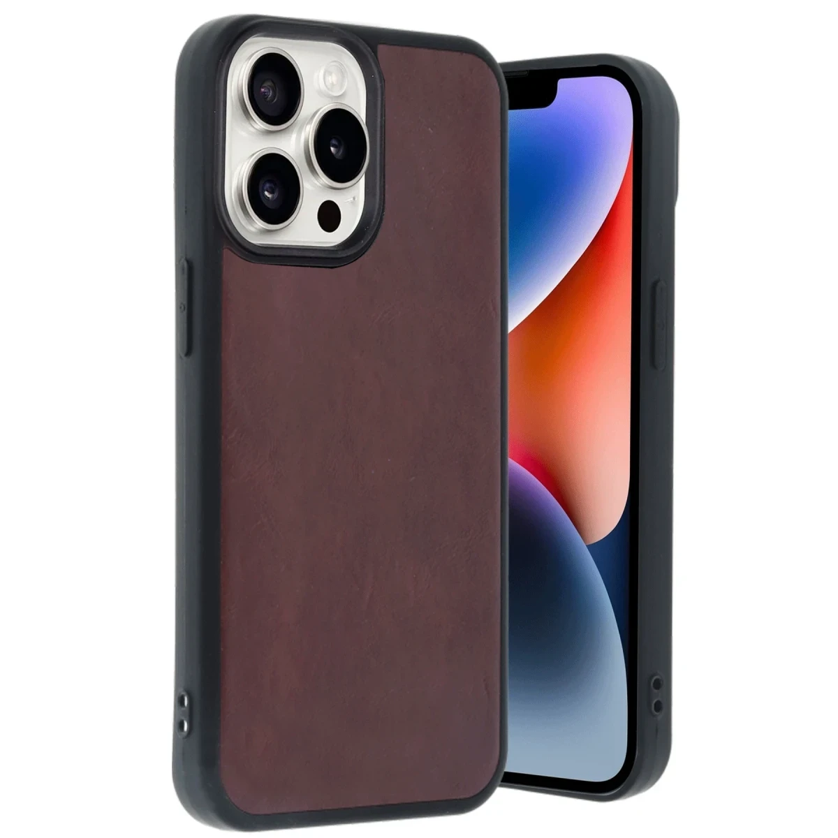 Apple iPhone 14 Pro Max Kılıf Aras Deri Kapak - Bordo