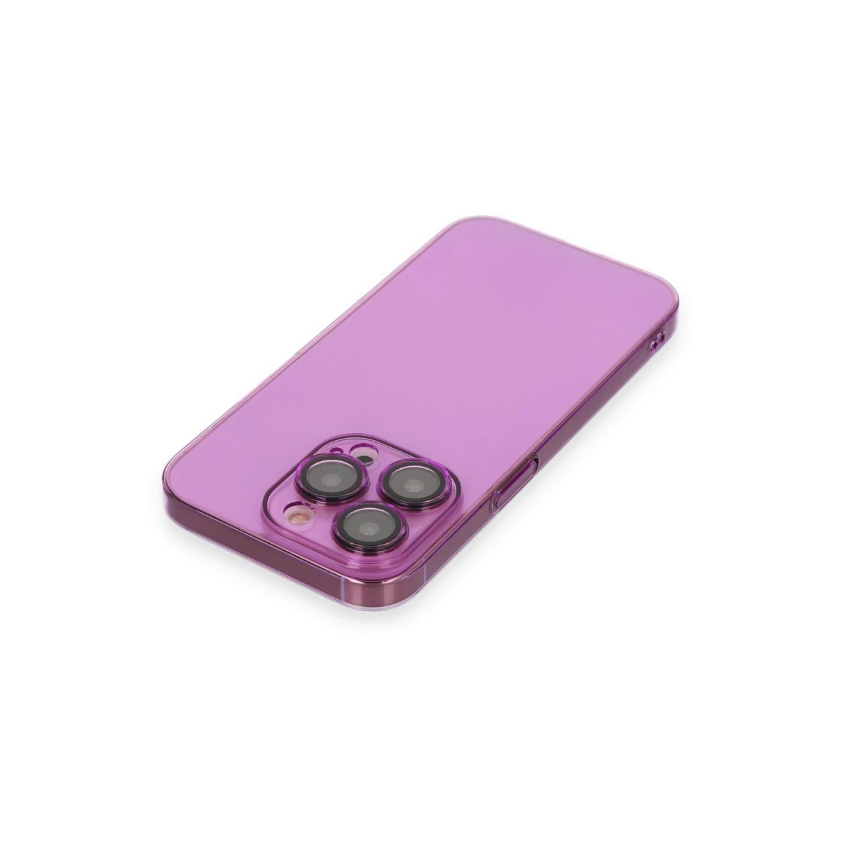 Apple iPhone 14 Pro Max Kılıf Armada Lensli Kapak - Mor