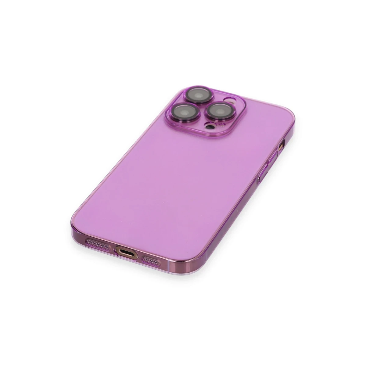 Apple iPhone 14 Pro Max Kılıf Armada Lensli Kapak - Mor
