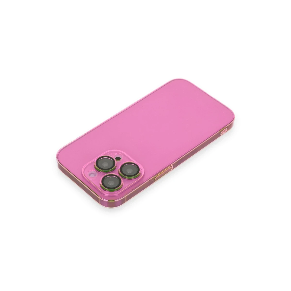 Apple iPhone 14 Pro Max Kılıf Armada Lensli Kapak - Pembe
