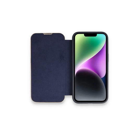 Apple iPhone 14 Pro Max Kılıf Dolpin Kapaklı - Lacivert