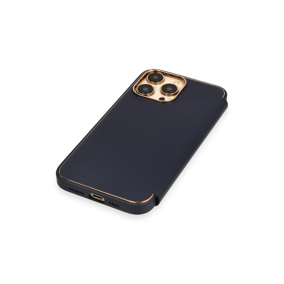 Apple iPhone 14 Pro Max Kılıf Dolpin Kapaklı - Lacivert