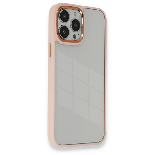 Apple iPhone 14 Pro Max Kılıf Dora Kapak - Pudra