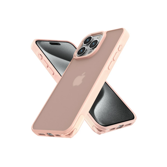 Apple iPhone 14 Pro Max Kılıf Elegant Kapak - Pudra